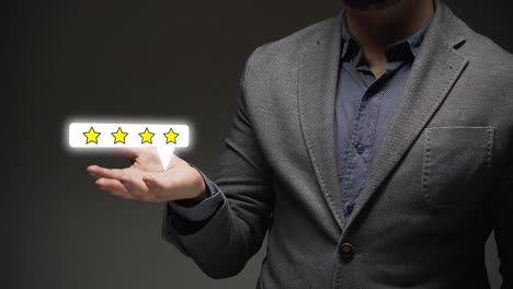 Gold-four-star-rating-feedback-icon