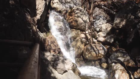 Small-Waterfall-at-Solstice-Canyon,-Malibu