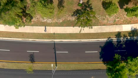Aerial-shot-of-the-Mirador-Sur-Park,-sunny-day