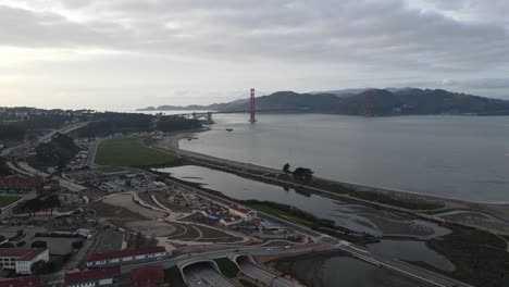 Aerial-View-of-Crissy-Field-and-Golden-Gate-Bridge