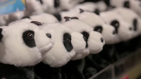 Panda-Kuscheltiere-Zum-Verkauf-Auf-Einem-Regal-Im-Geschenkeladen-Für-Tierthemen-Und-Vergnügungsparks-In-Hongkong
