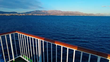 View-of-the-edge-of-a-moving-ferry-boat