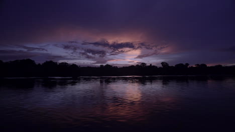 Beautiful-night-sky-over-river-Amazon