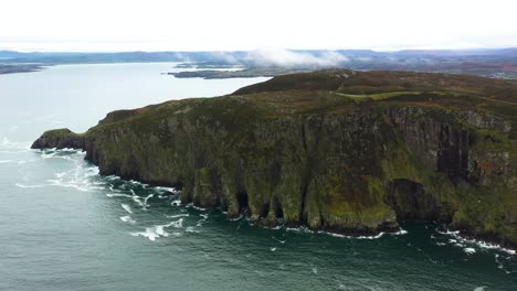 Coastline-near-Sheephaven-Bay-on-Horn-Head-Peninsula-in-Ireland---Aerial