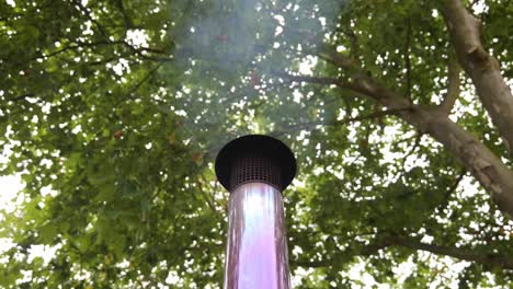 Smoke-Emitted-Through-Chimney-Of-A-Wood-fired-Hot-Tub