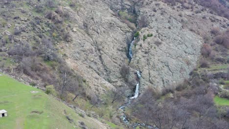 Aerial-review-of-hidden-waterfall-in-Sopot-Bulgaria