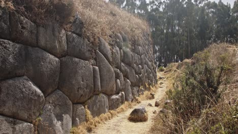 Qenqo-ancient-inca-wall,-cusco-Peru---4k