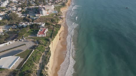 Aerial-view-with-drone-of-the-beach-of-Conil-de-la-Frontera