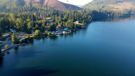 Drone-shot-of-the-Mineral-Lake-Resort-located-near-the-entrance-to-Mt