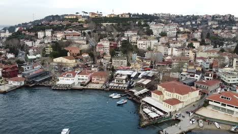 A-romantic-ferry-station-landing-and-shoreline-on-the-Bosphorus