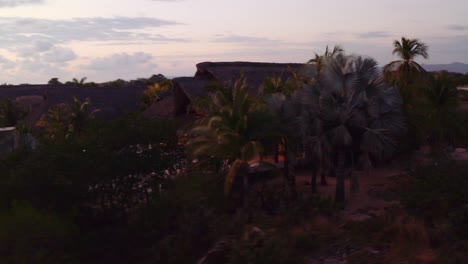 Drone-fast-dynamic-spin-around-luxury-rental-villa-in-Oaxaca-Mexico
