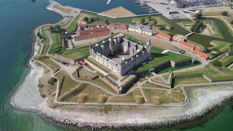 Kronborg-Castle---Drone-Far-Pan