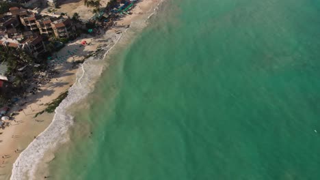 Luftaufnahme-Von-Siedlungen-Und-Küsten-In-Playa-Del-Carmen,-Quintana-Roo,-Mexiko