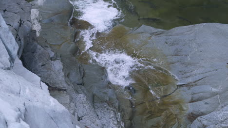 Silberlachs-Springt-Hektisch,-Kämpft-Gegen-Kleinen-Wasserfall,-Um-Zu-Laichen,-Bundesstaat-Washington