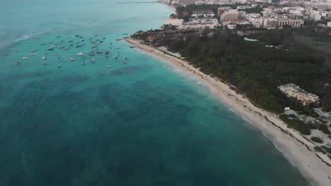 Aerial-View-Of-The-Tulum,-A-Beach-In-The-Mexican-State-Of-Quintana-Roo