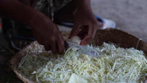 cabbage-vegetables-chopped-by-traditional-Indonesian-food