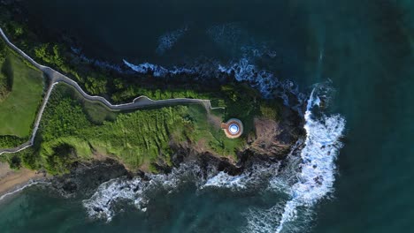 aerial-headshot-of-elegant-Gazebo-at-the-senator-resort,-Puerto-Plata,-Dominican