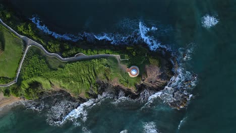 Luftaufnahme-Von-Oben-Nach-Unten-Des-Eleganten-Pavillons-Im-Senator-Resort,-Umgeben-Vom-Karibischen-Meer-In-Puerto-Plata