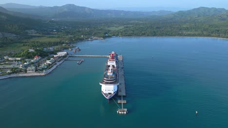 Aerial-Panorama-Of-Amber-Cove-Cruise-Terminal-At-Puerto-Plata-Province-In-The-Dominican-Republic
