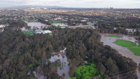 Aerial-view-over-the-sporting-fields-in-Bulleen-Park-inundated-with-flood-water-on-14-October-2022