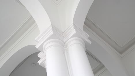 Baroque-Columns-and-Ceiling-Design-of-18th-Century-at-Jelgava-Palace,-Latvia