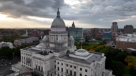 aerial-orbit-of-state-capital-building-in-providence-rhode-island