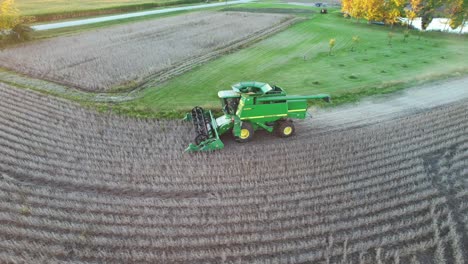 A-farmer-harvests-a-crop-of-soybeans-in-Northeast-Wisconsin