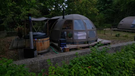 -Panorama-Dome-Tent-At-Glamping-Park-In-Netherlands