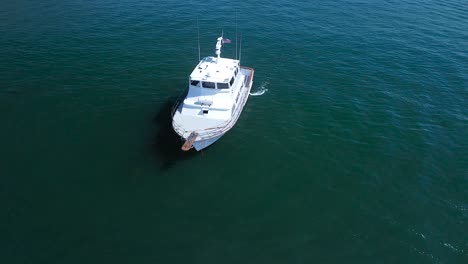 Circling-around-a-sportfishing-boat-in-san-Diego-bay
