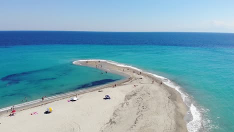 The-famous-head-of-the-beautiful-and-wonderful-beach-of-Possidi,-Halkidiki,-Greece