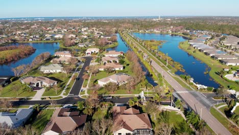 4K-Drone-Video-of-Hurricane-Damage-of-Homes-in-Stillwater-Neighborhood-of-Englewood,-Florida---14