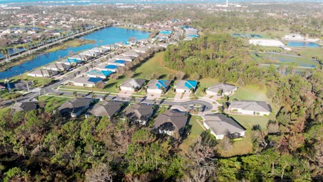 4K-Drone-Video-of-Homes-with-Tarped-Roofs-Damaged-by-Hurricane-in-Englewood,-Florida---05