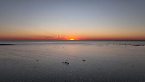 Sun-set-in-Mobile-Bay,-Alabama