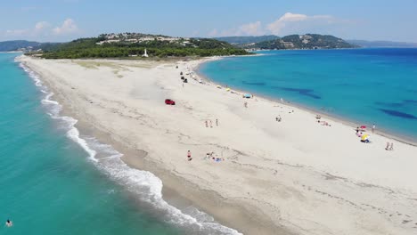 The-famous-head-of-the-beautiful-and-wonderful-beach-of-Possidi,-Halkidiki,-Greece