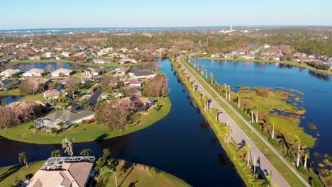 4K-Drone-Video-of-Hurricane-Damage-of-Homes-in-Stillwater-Neighborhood-of-Englewood,-Florida---13