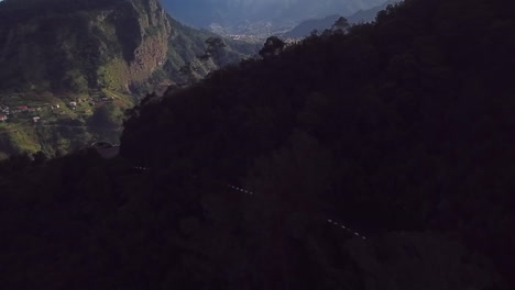 Drone-shot-of-a-beautiful-landscape-in-Madeira