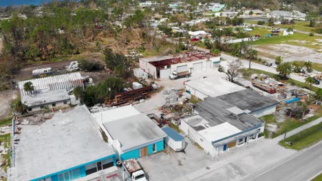 4K-Drone-Video-of-Businesses-Damaged-by-Hurricane-in-Englewood,-Florida---12