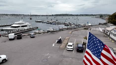 american-flag-flys-at-newport-rhode-island-marina