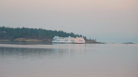 Long-shot-of-a-ferry-near-Vancouver-Island