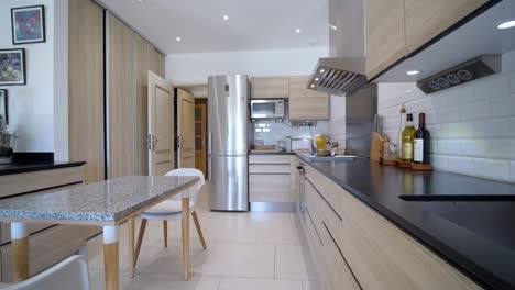 filmed-while-backing-up-shot-of-modern-kitchen