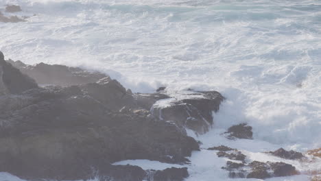 close-shot-of-white-water-waves-crashing-along-the-rocks-of-Big-Sur-California