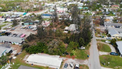 4K-Drone-Video-of-Trees-Toppled-by-Hurricane-in-Englewood,-Florida---17