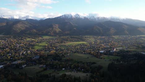 Aerial-view-of-Zakopane-Ski-Town-in-Poland