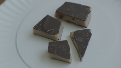 Close-Up-Pan-Right-of-Toffee-Pieces