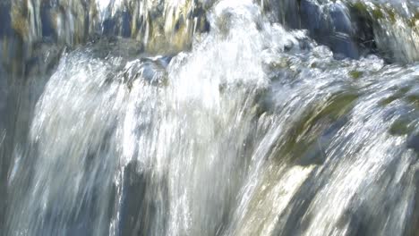 Beautiful-flowing-waterfall-in-all-directions-on-sunny-day