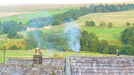 Yorkshire-cottage-smoking-chimney-stacks-in-rural-setting-2