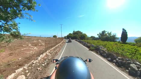 A-view-of-the-stunning-island-of-Cyprus,-seen-from-a-quad-bike-tour-taking-tourists-from-all-over-the-world