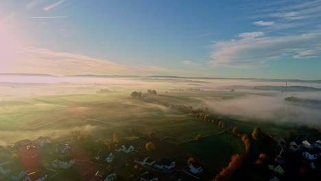 Breathtaking-rural-Germany-landscape-aerial-drone-in-4k