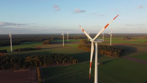 Aerial-view-on-a-field-of-windturbines-in-Germany