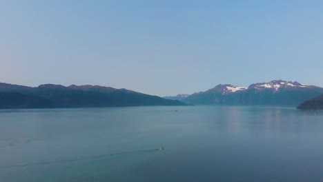 4K-Drone-Video-of-Boats-near-Shoup-Bay-State-Marine-Park-beyond-Port-Valdez-in-Valdez-AK-during-Sunny-Summer-Day